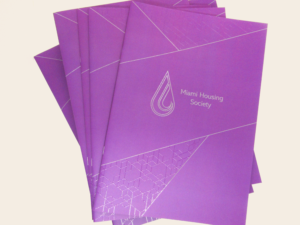 purple Miami housing booklet