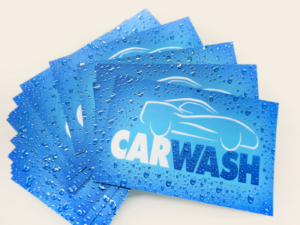 Car wash business card