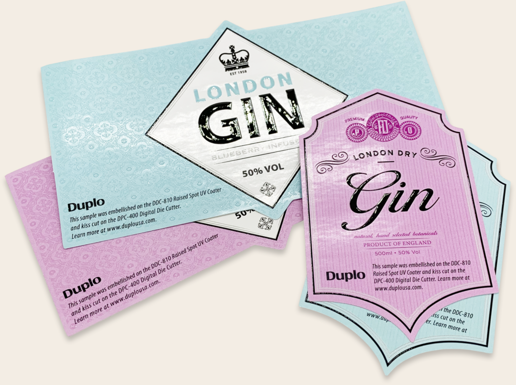 Die Cut Bottle Labels