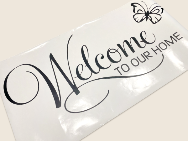 Welcome vinyl decal