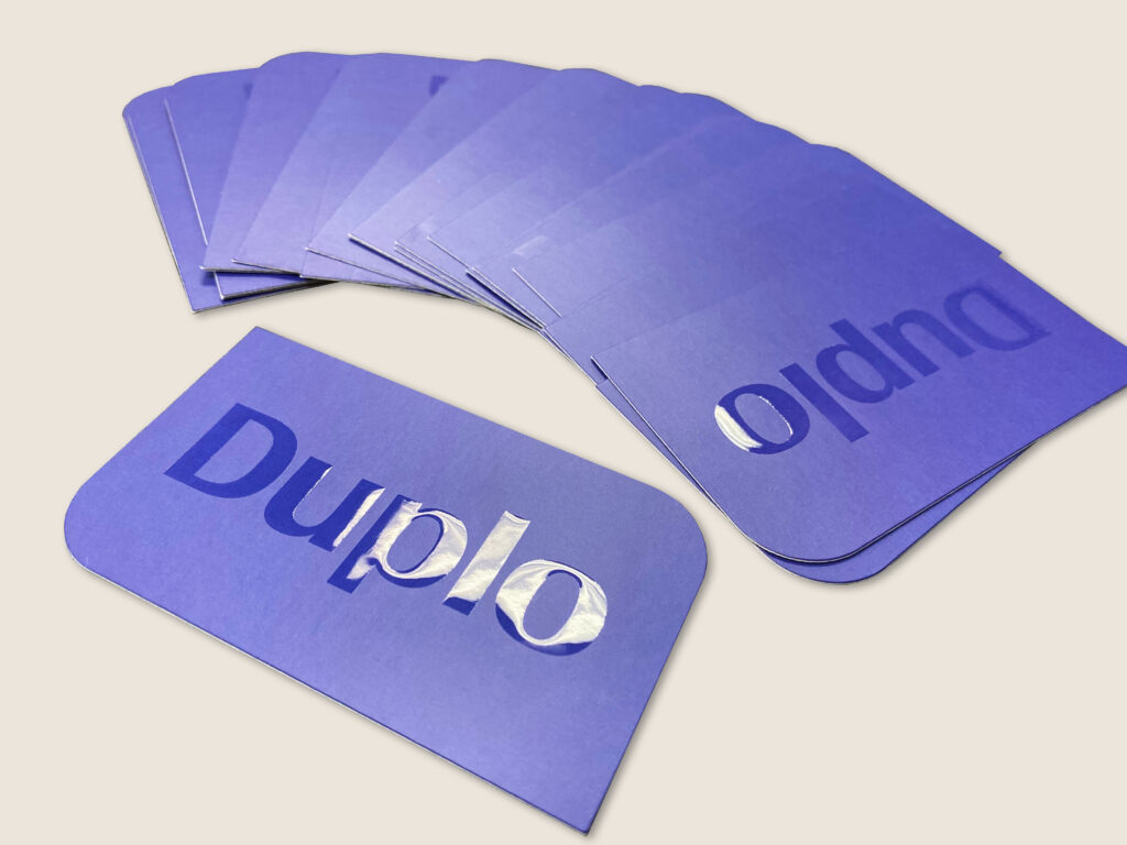Duplo business card