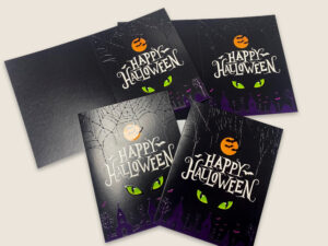 Halloween greeting cards