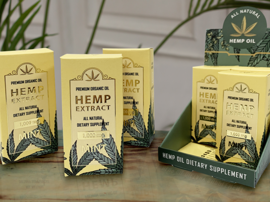 Custom supplement packaging with foil