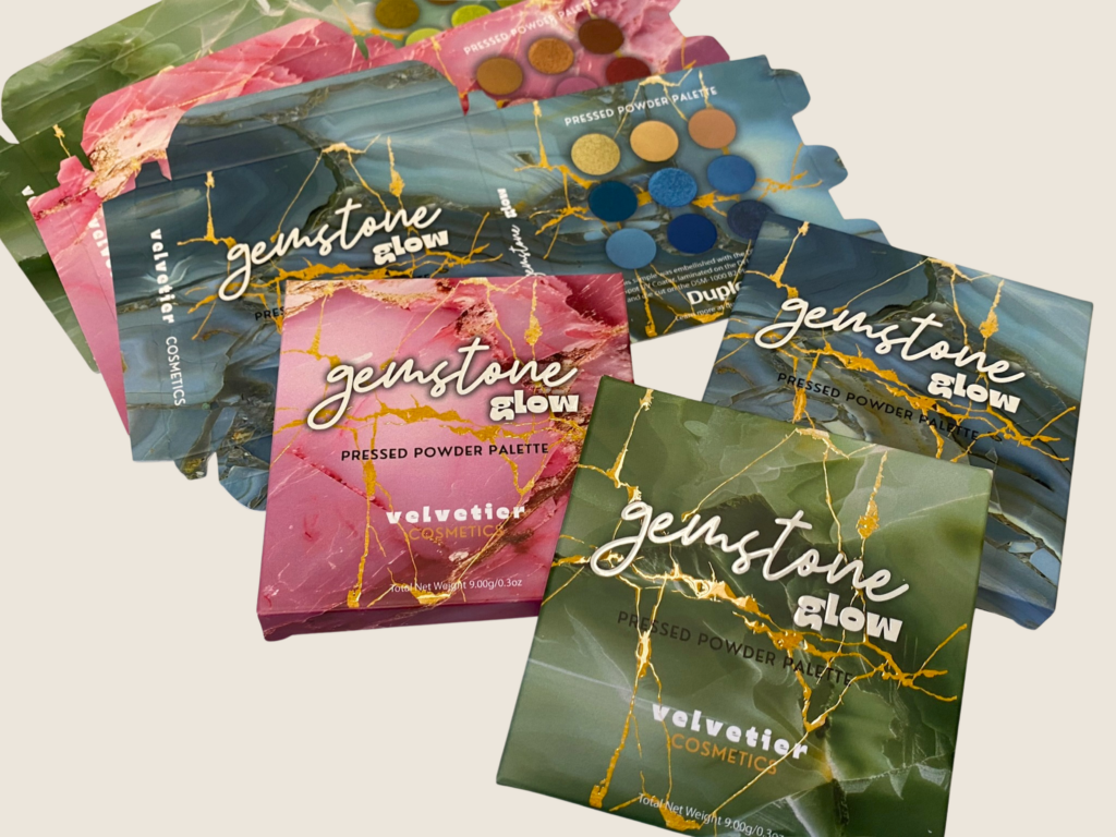 Eyeshadow Palette Box with spot UV