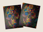 Dia de Muertos poster with cold foil