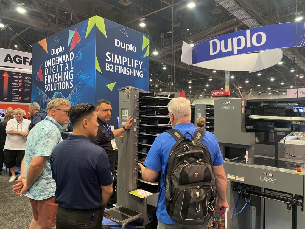 Duplo staff at Printing United 2024